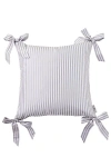 Caitlin Wilson Design Caitlin Wilson Noelle Bow Pillow In Gray