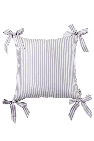 Caitlin Wilson Design Caitlin Wilson Noelle Bow Pillow In Gray