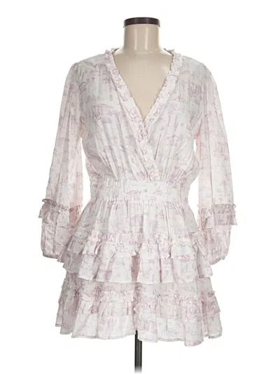 Pre-owned Cake For Dinner Cocktail Dress In White