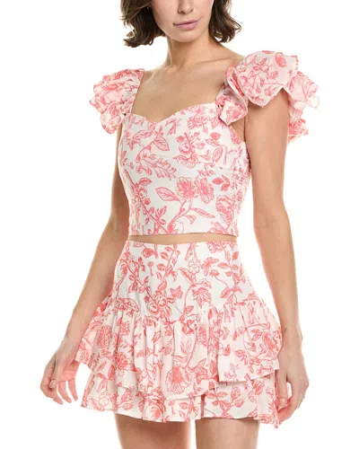 Cake For Dinner Juliet Ruffle Tank In Orange