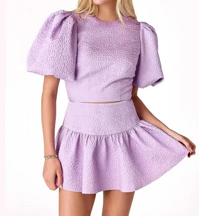 Cake For Dinner Luna Flounce Skirt In Lavender In Purple