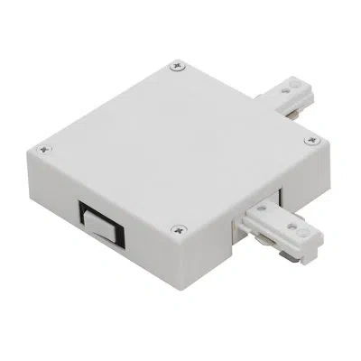 Cal Lighting 1 Amp Current Delimiter, Double Live End Right In White