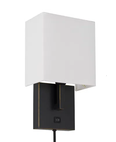Cal Lighting 11.5" Height Metal Wall Lamp In Dark Bronze