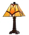 Cal Lighting 13.5" Height Metal And Resin Accent Lamp In Dark Bronze