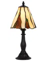 Cal Lighting 14" Height Metal And Resin Accent Lamp In Dark Bronze