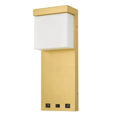 Cal Lighting 1-light Led Dimmable Gold Flush Mounted Sconce
