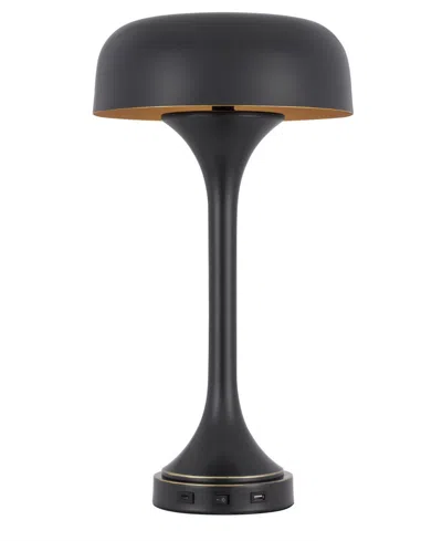 Cal Lighting 22" Height Metal Table Lamp In Black