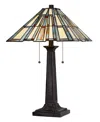 Cal Lighting 23" Height Metal And Resin Table Lamp In Dark Bronze