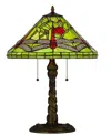 Cal Lighting 23.5" Height Metal And Resin Table Lamp In Antique Brass