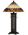 Cal Lighting 25.5" Height Metal And Resin Table Lamp In Dark Bronze