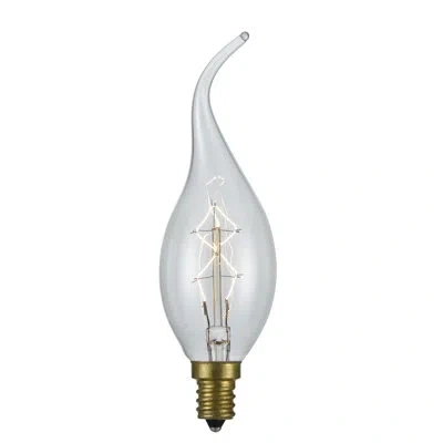 Cal Lighting 25w E12 Incandescent Edison Candle Light Bulb In Clear