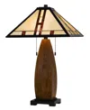 Cal Lighting 26" Height Metal And Resin Table Lamp In Oak