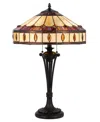 Cal Lighting 26" Height Resin Table Lamp In Black