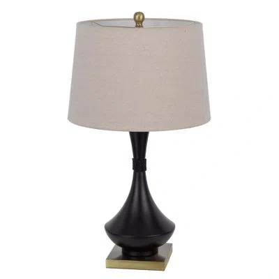 Cal Lighting 26.5'' Black/antique Brass Table Lamp Set