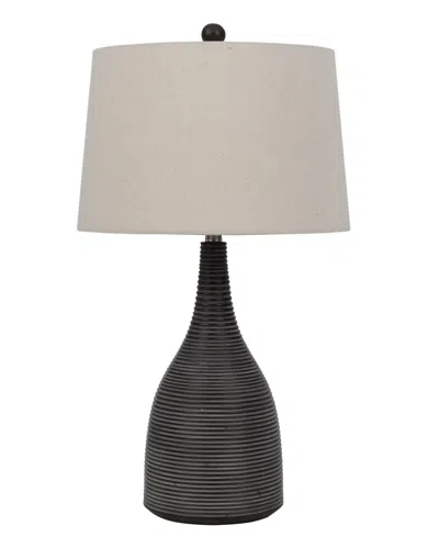 Cal Lighting 29" Height Ceramic Table Lamp In Gray