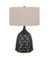 Cal Lighting 29" Height Metal Table Lamp In Charcoal Gray