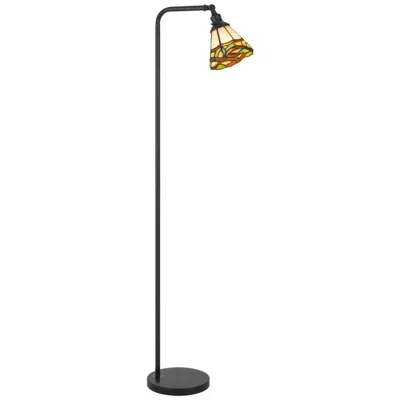 Cal Lighting 60 Watt Vittorio Downbridge Metal Tiffany Floor Lamp