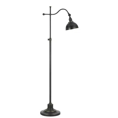 Cal Lighting 60w Fl Lamp W/adjust Able Pole In Black