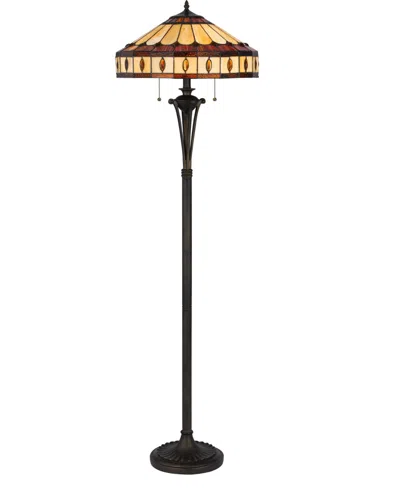Cal Lighting 61" Height Resin Floor Lamp In Antique Bronze
