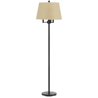 Cal Lighting 62" Dark Bronze Finish 4-light Floor Lamp In Brown