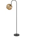 Cal Lighting 62.5" Height Metal Floor Lamp In Black