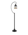 Cal Lighting 63" Height Metal Floor Lamp In Dark Bronze