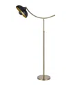 Cal Lighting 66" Height Metal Floor Lamp In Antique Brass,dark Bronze