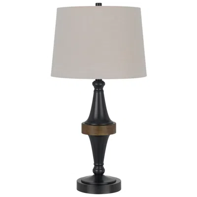 Cal Lighting Arbor Metal Table Lamp In Black