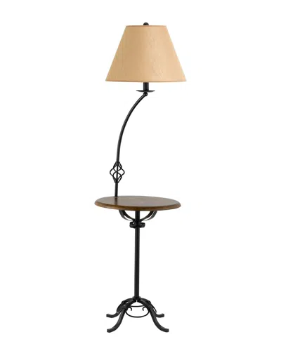 Cal Lighting Calighting 3-way Iron Floor Lamp In Black