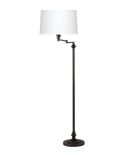 Cal Lighting Calighting 3-way Swing Arm Floor Lamp In White