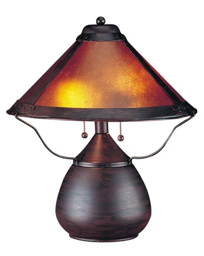 Cal Lighting Calighting 40w Mica Table Lamp In Black