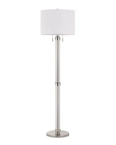 Cal Lighting Calighting Metal And Acrylic Tube Floor Lamp In White