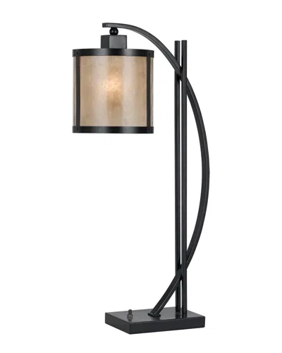 Cal Lighting Calighting Mica Table Lamp In Black