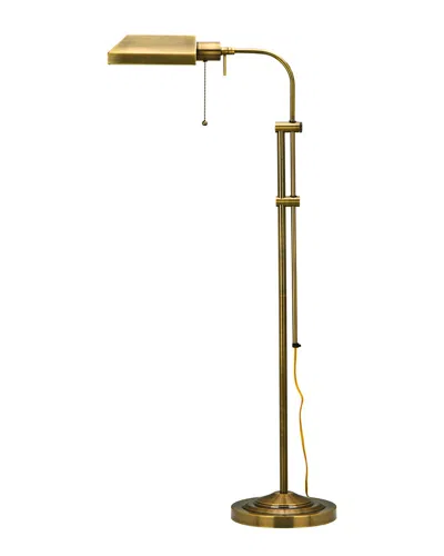 Cal Lighting Calighting Pharmacy Floor Lamp With Adjustable Pole In Gold