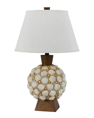 CAL LIGHTING CALIGHTING SEASHELL RESIN TABLE LAMP