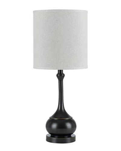 Cal Lighting Calighting Tapron Metal Accent Lamp In Black