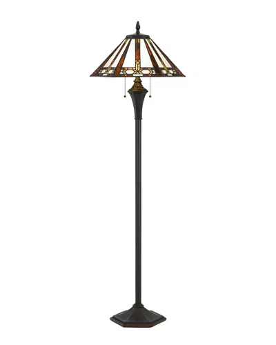 Cal Lighting Calighting Tiffany Floor Lamp In Black