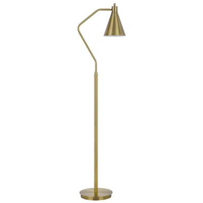 Cal Lighting Capstone 56" High Matte Gold Task Light Floor Lamp