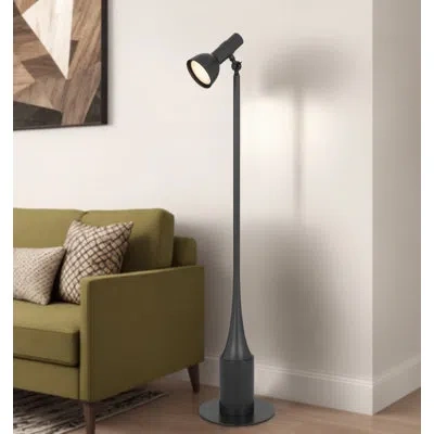 Cal Lighting Cct (color Changing Temperature) 10w Intergrated Dimmable Led Floor Lamp With Touch Sensor Switch An In Gray
