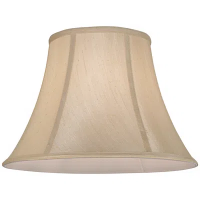 Cal Lighting Champagne Softback Bell Lamp Shade 8.5x16x11.5 (spider) In Brown