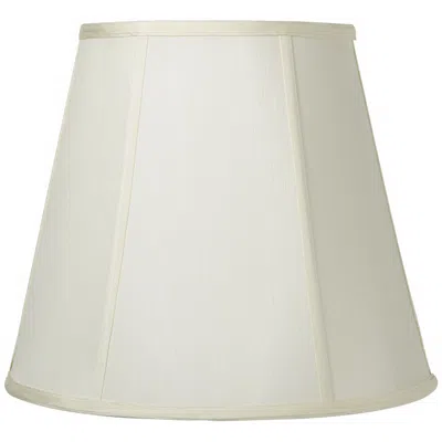 Cal Lighting Eggshell Faux Silk Hardback Empire Shade 10x16x14 (spider) In White