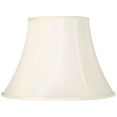 Cal Lighting Eggshell Softback Bell Lamp Shade 8.5x16x11.5 (spider) In White