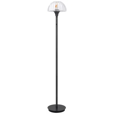 Cal Lighting Eleanor Led 6w E26 Base Floor Lamp With Glass Shade In Multi