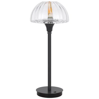 Cal Lighting Eleanor Led 6w E26 Base Table Lamp With Glass Shade In Multi