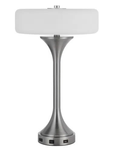 Cal Lighting Espoo 22.13" Height Metal Table Lamp In White