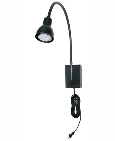 Cal Lighting Gooseneck Wall Light In Black