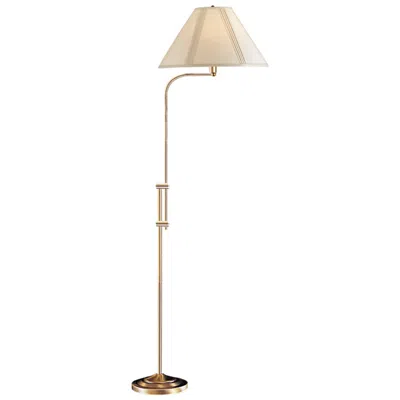 Cal Lighting Hartwick Antique Brass Pharmacy Floor Lamp In Neutral