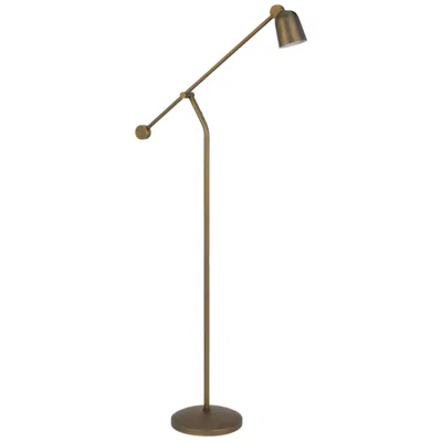 Cal Lighting Helix Dimmable Led Adjustable Floor Lamp In Gold