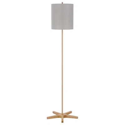 Cal Lighting Light Oak Floor Lamp