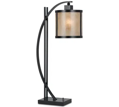 Cal Lighting Mica Table Lamp In Silver